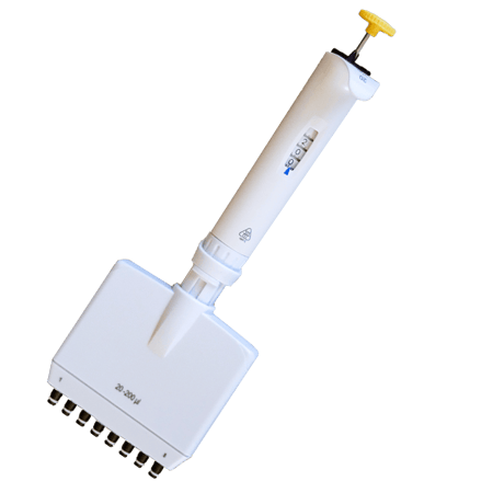 Oxford BenchMate Plus Multi-Channel Pipette.  8-channel, 10-100 µl